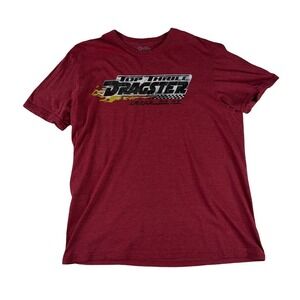 Top Thrill Dragster Cedar Point Roller Coaster Park T-Shirt Red XL Graphic Tee